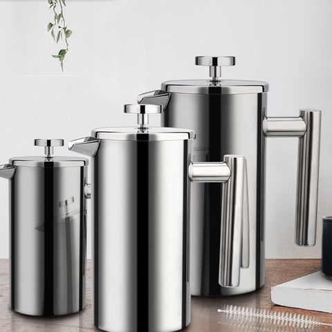 French Press Coffee Maker Stainless Steel Coffee Percolator